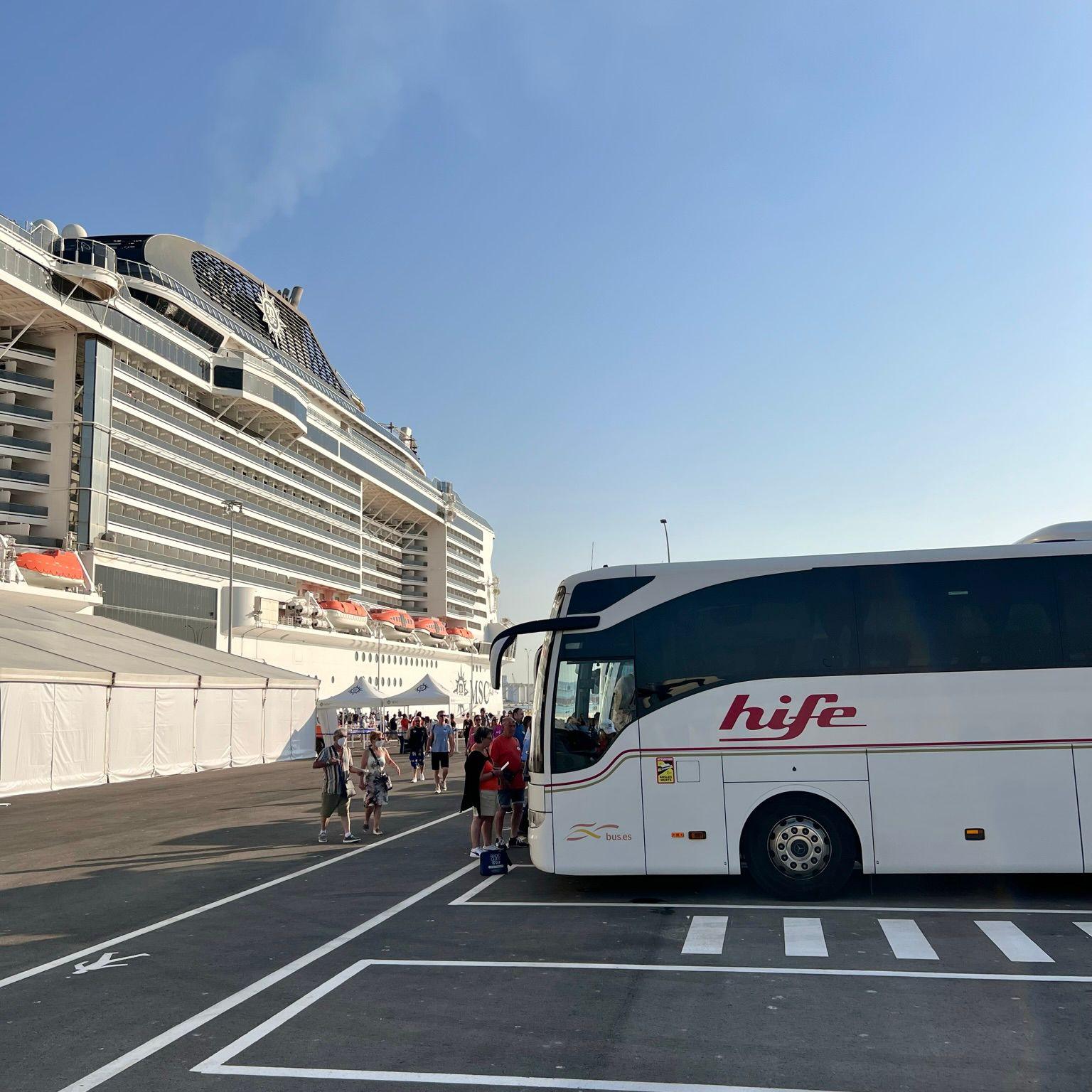 Alquiler de autobuses para cruceros