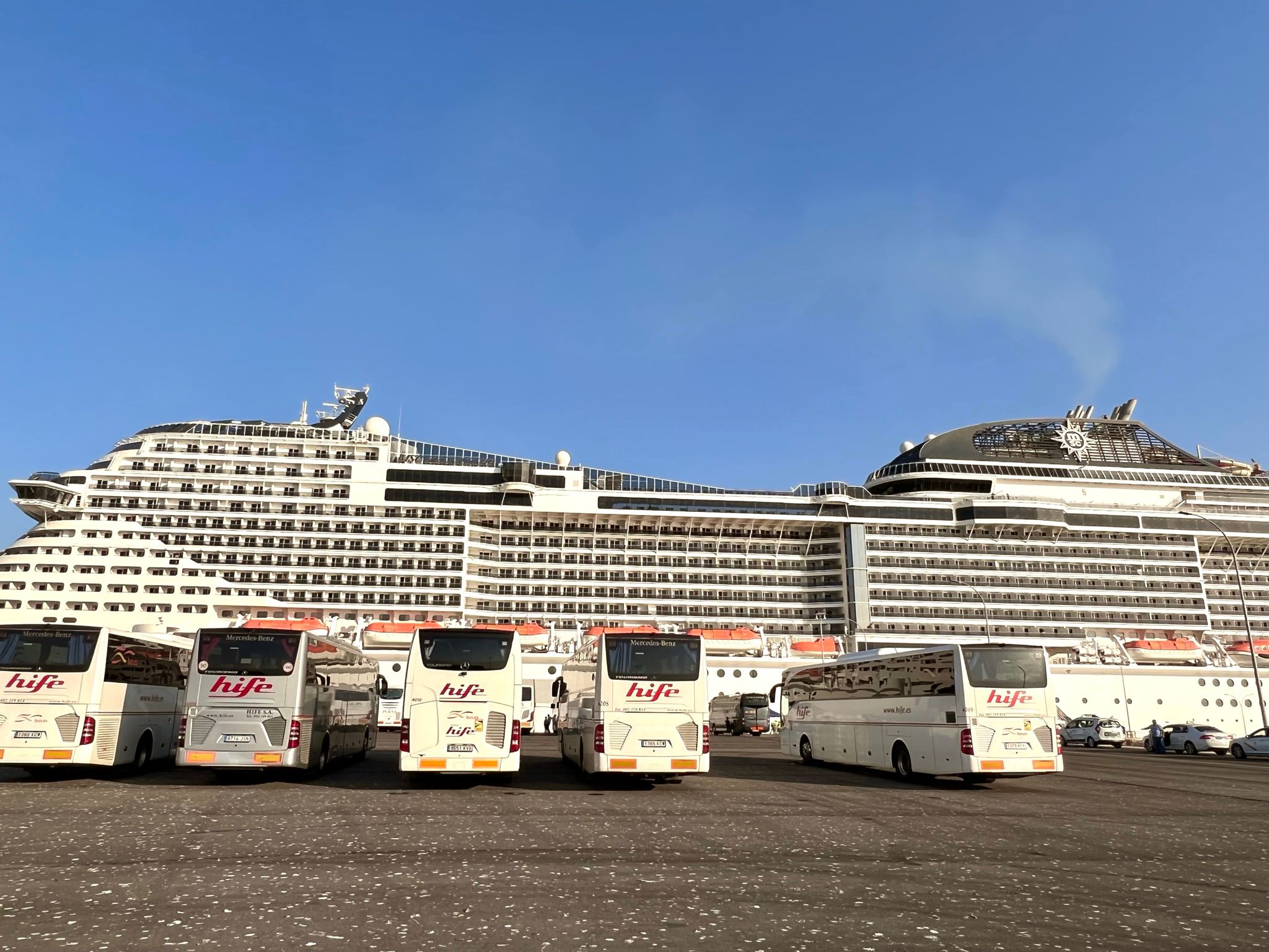 Alquiler de autobuses para cruceros