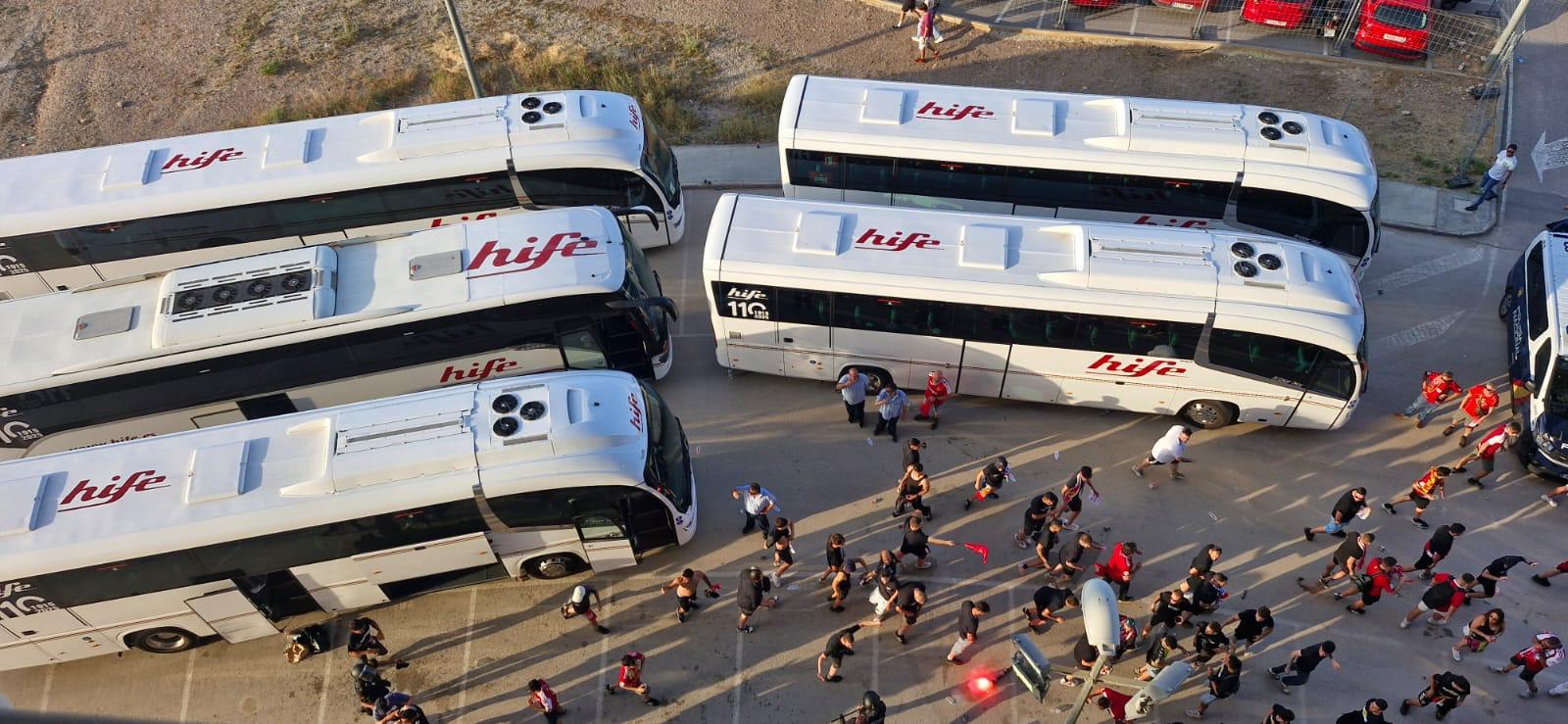 Alquiler de autobuses para eventos deportivos